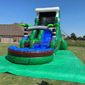 Commercial Indoor Inflatable Water Slide Giant Tall Double Toboggan with Pool for Adults and Kids