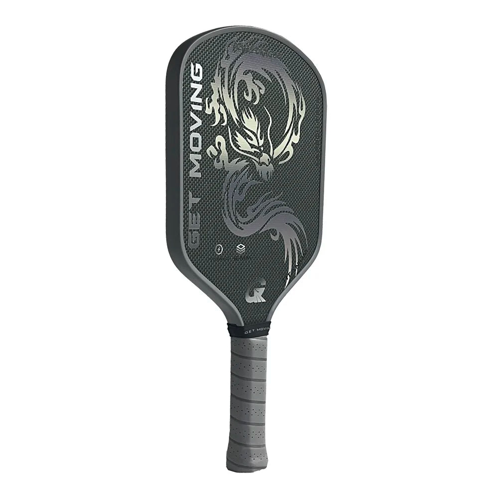GET MOVING High End Azure Dragon 16mm Titanium Carbon Fiber PP Honeycomb Approv Adult Pickleball Racket Picklebal Paddl