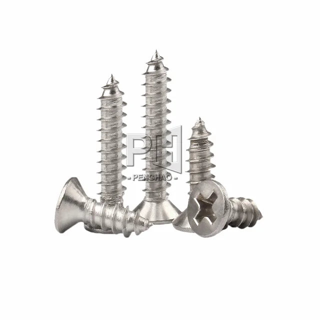Flat Head Tapping Screw Cross Countersunk Head Tapping Screw Flat Head Tip Tail Screw KA1.2-KA5.0 Specifications