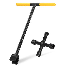 Water Meter Key Curb Valve Key Wrench Tool for Curb Main Water Shut off Valve
