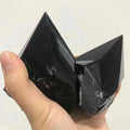 Factory Price Natural Gemstone Healing QuartzCarved Tower Obsidian Raw Stone Crystal Point for Sale DIY