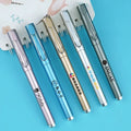 Spray Painted Metal Gel Pen Advertising Custom logo Signature Ballpoint Pen Business Office Education Promotion Plastic Pen