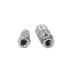 1/4 Inch High Pressure 35 Mpa Zinc Plated Flat Face Quick Coupler for Hydraulic Tools Quickjack and Lifting Equipment