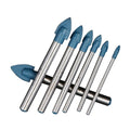 3mm/4mm/5mm/6mm/8mm/10mm/12mm Shank 40CR Steel Twist Diamond Drill Bits Set Zinc Finish Drilling Holes Glass Ceramic Tile