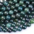 Wholesale Cheap Natural Semi Precious Green Moss Agate Stone Loose Beads for Jewelry Making 4/6/8/10/12mm 38CM