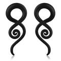 Unique Style Trendy Spiral Taper Plug Glass Ear Gauges Unisex Wedding Engagement Party Stretching Piercing Jewelry