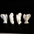 Huiying New Small stone carving antique 1.5 inch white jade angel statue for Home decoration crafts