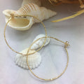 Fine Real 18K Pure Gold Jewelry DIY Handmade for Pearl Jewelry Accessories Findings Earrings Women