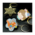 Custom Logo Keychain Vintage Style Metal Keychain with Cute Design Hard Enamel Alloy Iron Material Promotional Fashionable Print