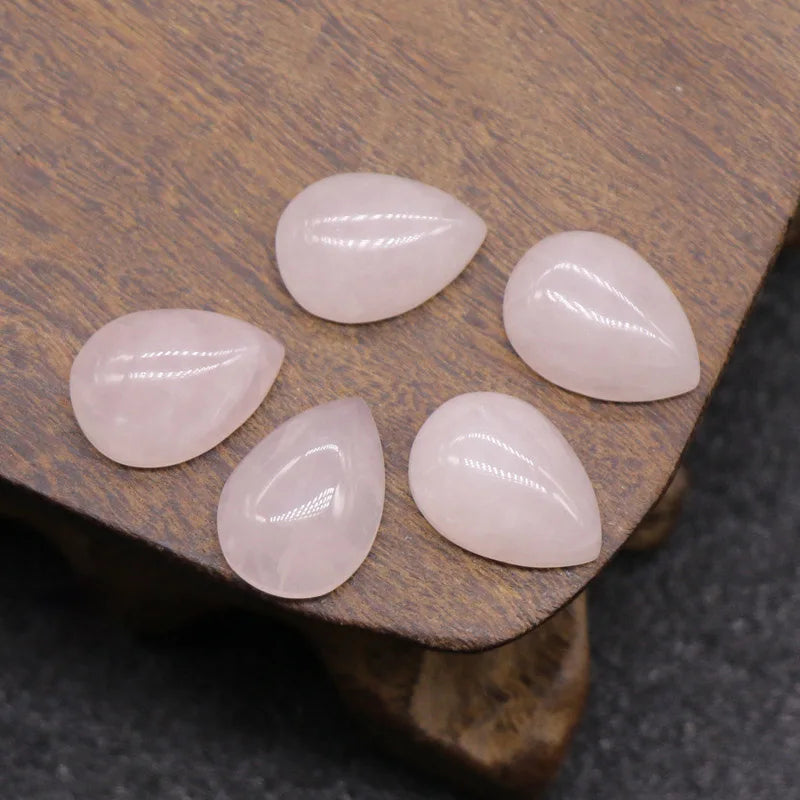 DIY Rose Quartz Natural Semi Precous Cabochon Gemstone Crystals