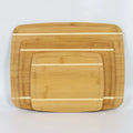 Wholesale Hot Selling Multi Function Organic Bamboo Cutting Boards Fruit Natural Bamboo Board Set for Kitchen