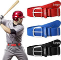 Adult Youth Teenager Wholesale logo Custom Training Sports Adjustable Elastic Stretchy Waistband Softball Belt Baseball Belts