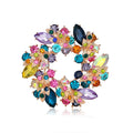 DR988 Fashion Geometric Crystal Brooch Women Rhinestone Brooch Jewelry Wholesale