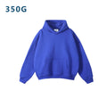 350g Winter Digital Printing Fleece Neck Solid Casual Trendy Brand Pullover Hoodie for Male Couple Pure Color MegaBDM