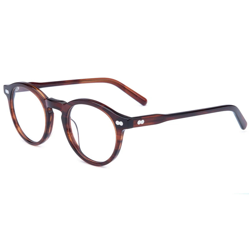 WBSD-5819 Retro Round Acetate Optical Frames Wholesale Eyewear Frames Optical Men Woman Glasses Luxury Eyeglasses with Pin