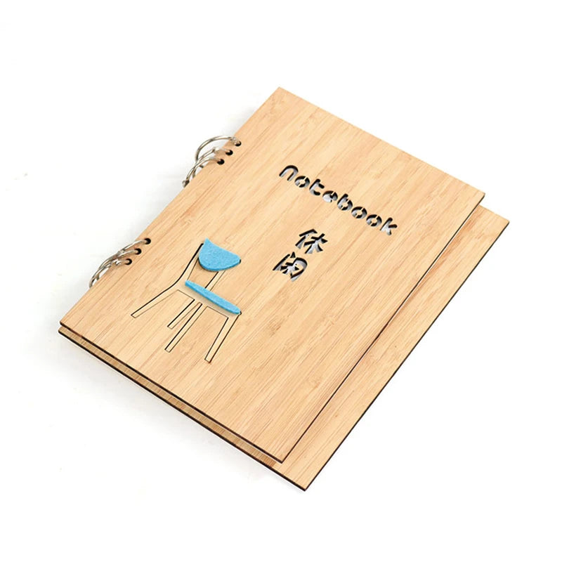 China Erasable Bamboo Wooden Texture Cover Notebook Diaries for Corporate Gifting Bamboo Plywood Cover Notebook