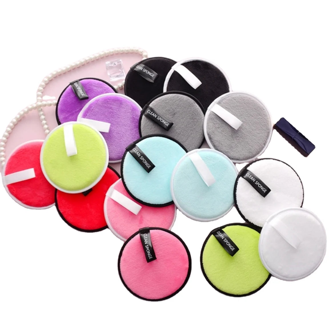 Wholesale Beauty Soft Anti Bacteria Makeup Remover Facial Puffs Microfiber Flannel Face Towel