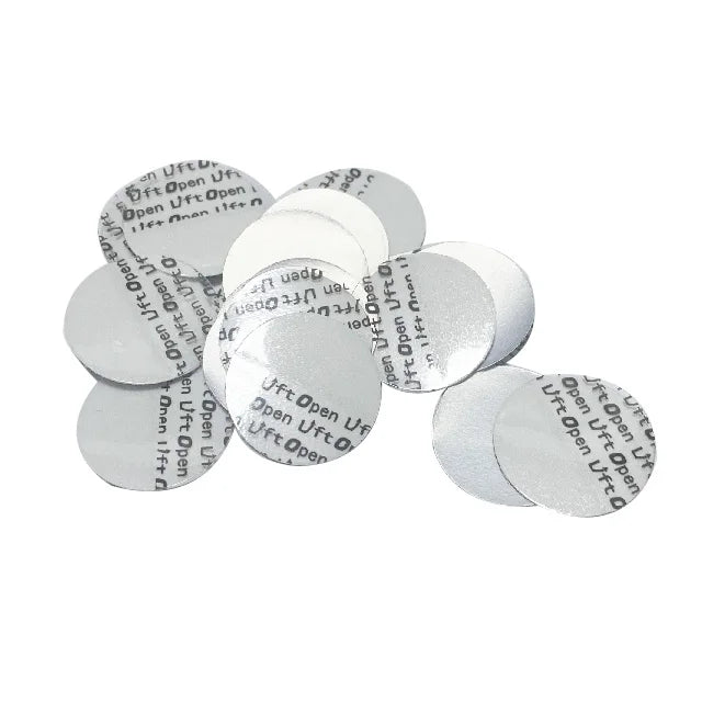 Small Quantity PE Bottle Liners 20/410 24/410 Caps Non-Spill HIS Liner Heat Induction Seal Easy Peel Aluminum-Plastic Foil