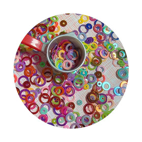 Summer Fashion Circle Glitter Mix Sprinkles Cut Confetti Embellishment Slime Supplies Glitter Sequins 3D Nail Art De