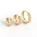 SC Hot Selling European Creative 925 Sterling Silver Earrings Shinny Wide Diamond Hoop Earring for Women