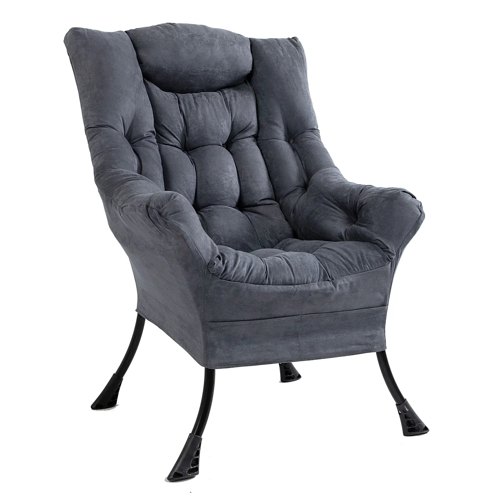 Wholesale Modern Soft Lazy Sofa Chair Leisure Cozy Living Room Upholstered Single Armchair High Back Sofa Chair