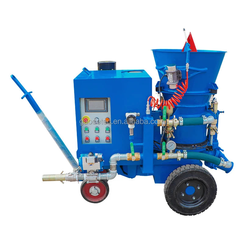 Variable Output Refractory Dry Mix Shotcerting Machine With Pre-dampening Nozzle for Lime Plant