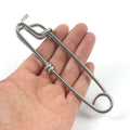 Long Line Fishing Snaps Stainless Steel Jigging Fishing Swivel Fishing Clips