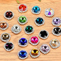 10mm Round Sew on Stone Rivoli  Flatback Holes Claw Setting Wholesale Rhinestone