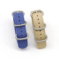 2024 Designer Men's Soft Wristwatch Strap 18/20/22/24mm Fabric Woven Canvas Watch Band with Stainless Steel Buckle Charm