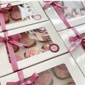 Custom Eco-Friendly Recycled Kraft Paper Folders with Matt Lamination Clear Plastic Windows Embossing Custom Shape for Bakeries