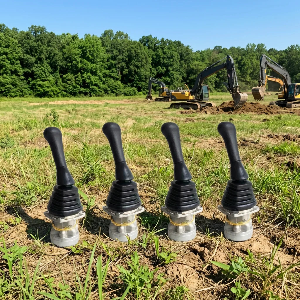 High Quality Excavator Joystick Handle with Control Buttons Excavator Hydraulic Controller Joystick