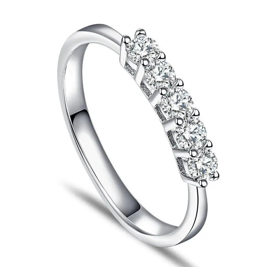 Jewelry Manufacturer Fashion Custom Eternity Wedding Engagement Couple Finger Ring Design for Women