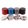 Erliao 40mm Metal Zinc Alloy Herb Grinder Hot Selling 4-Layer Flat Tobacco Grinder Custom Logo Portable Smoke Grinder
