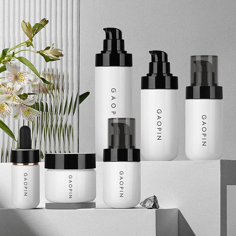 Recycled High-End 50ml PET Plastic Cosmetic Packaging Facial Care Container Skincare Lotion Pump Bottle