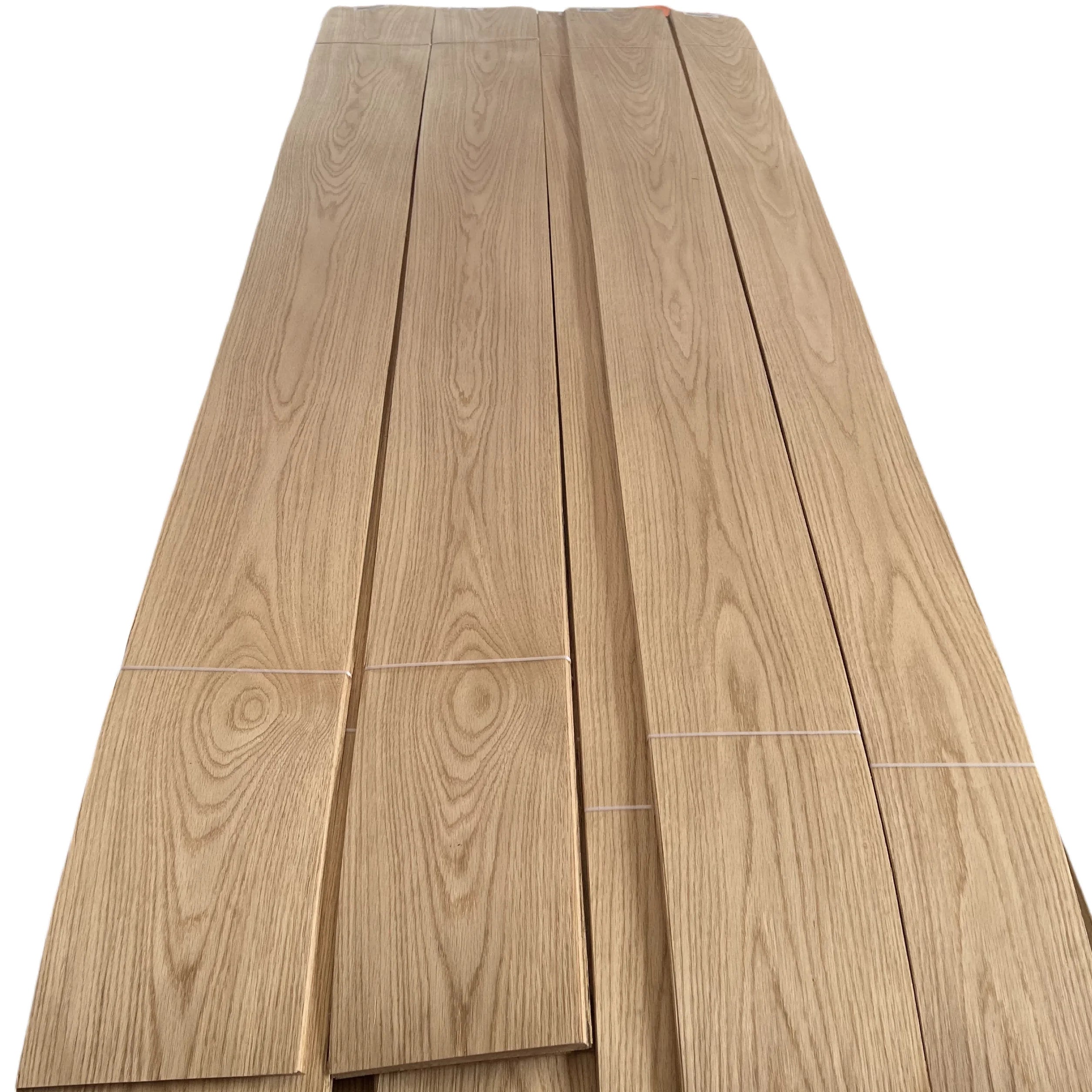 Hot Sale Natural Solid Wood Veneer White Oak Raw Wood Veneer 0.5mm 1mm for Interior Wall Panel Furniture Decoration
