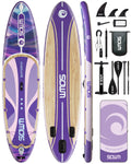 EU Dropship Product New Arrival Inflatable Paddle Board 11'x33''x6'' Stand up Paddle Board Portable purple Paddle Surf Board