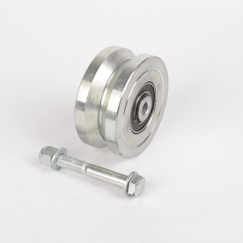 Wholesale Sliding Gate Roller Wheel Cable Guide Roller Wheel Steel Casting Sliding Gate Wheel #45 Steel V-Groove Cast Iron