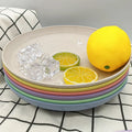 Factory Wholesale Eco-Friendly Round Plastic Dish Household Dining Table Storage Flat Plate Kitchen Tableware