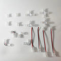 COB LED Lighting Accessories I/L/X Shape Connector Strip Wire 2Pin Gapless Solderless 8mm 10mm Extension Terminals Corner