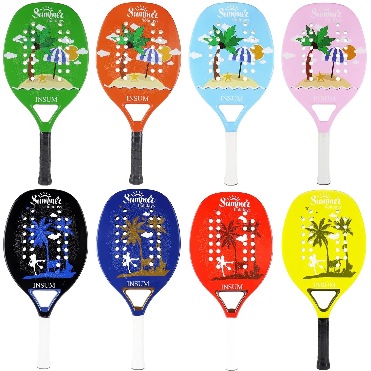Customizable Soft Rough Carbon Beach Tennis Racquet Factory Price Your Own Design Polyester Net Material