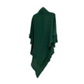 New Design Solid Color Crepe Jilbabs Khimar Two Layers Overhead Headscarf Long Ramadan Eid Islamic Prayer Hijab L0013