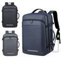 All Black High Quality Anti-theft Laptop Backpack 20 Inch Waterproof Usb Charge