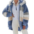 Factory Price Women Coat 2021 New Style Autumn Casual Loose Plush Coat Fashion Winter Warm Long Sleeve Hooded Coat