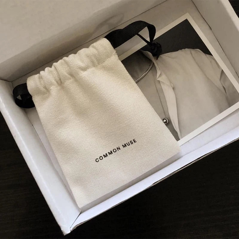 Seasonal Hot Order Your Own Signature Cotton Craft Makeup Bag Tote Cotton Drawstring Bag