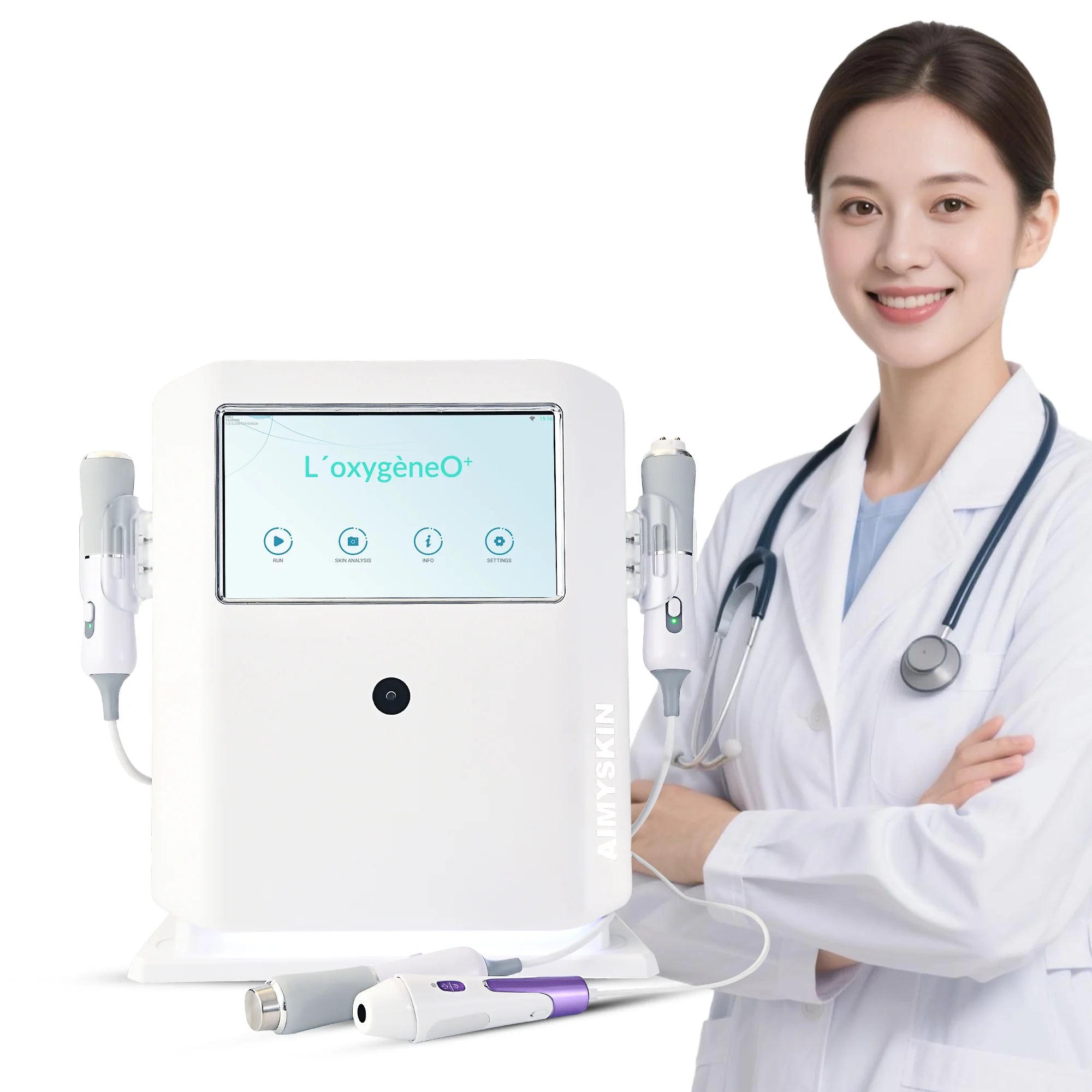 Skin Tightening for CO2 Bubble Jet Peel Facial Machine 4 in 1 Oxygenation Beauty Device Salon Home Use Beauty Equipment