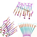 10  Piece  Man-made Fiber  Makeup Brush Set