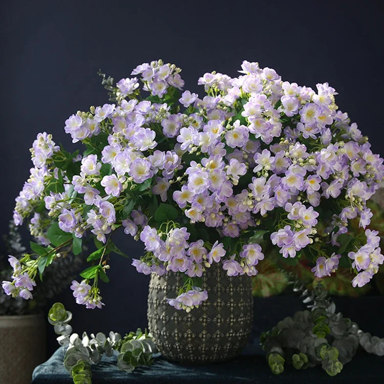 YOPIN 429 Artificial Flower White Silk Jasmine Artificial Jasmine Flower for Decoration