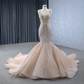 Jancember 241019 Luxury Heavy Beaded Spaghetti Strap Mermaid Evening Gowns Dresses for Women