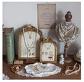 New Resin Photo Frame Nordic Windbag Fabric Jewelry Storage Necklace Earnail Display Stand Storage
