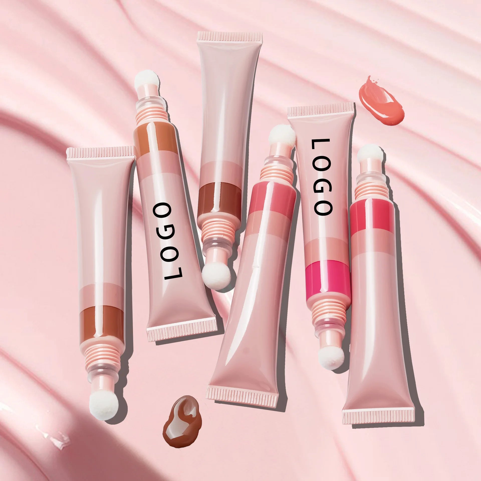 Private Label No Logo Makeup Long Lasting Matte Waterproof Liquid Concealer Blush Cream Full Coverage Mineral Liquid Natural